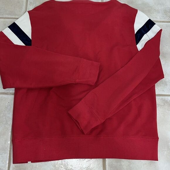 47 GU Gonzaga Bulldogs Full Zipper Track Jacket Team NCAA Red White Blue Large - Picture 5 of 6
